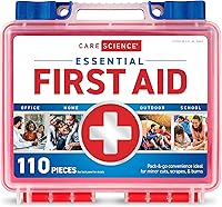 CareScience 110-Piece First Aid Kit: Physician-Recommended Emergency Supplies for Home, Car, Travel, Camping, Hiking & Survival