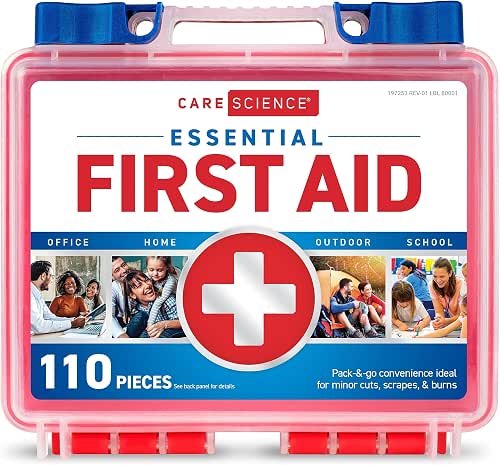 Care Science First Aid Kit, 110 Pieces | Professional Use