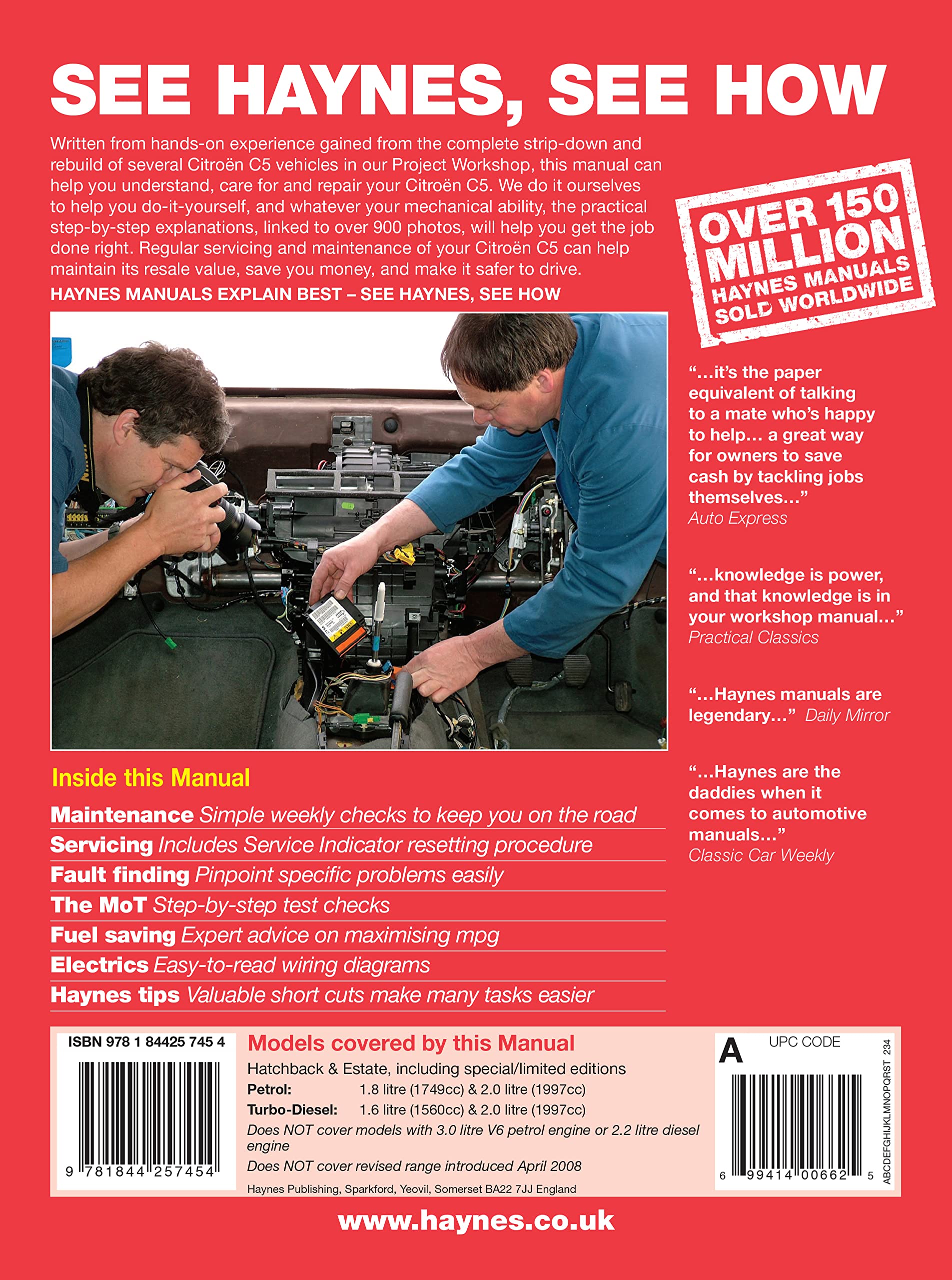 Citroen C5 Owners Workshop Manual