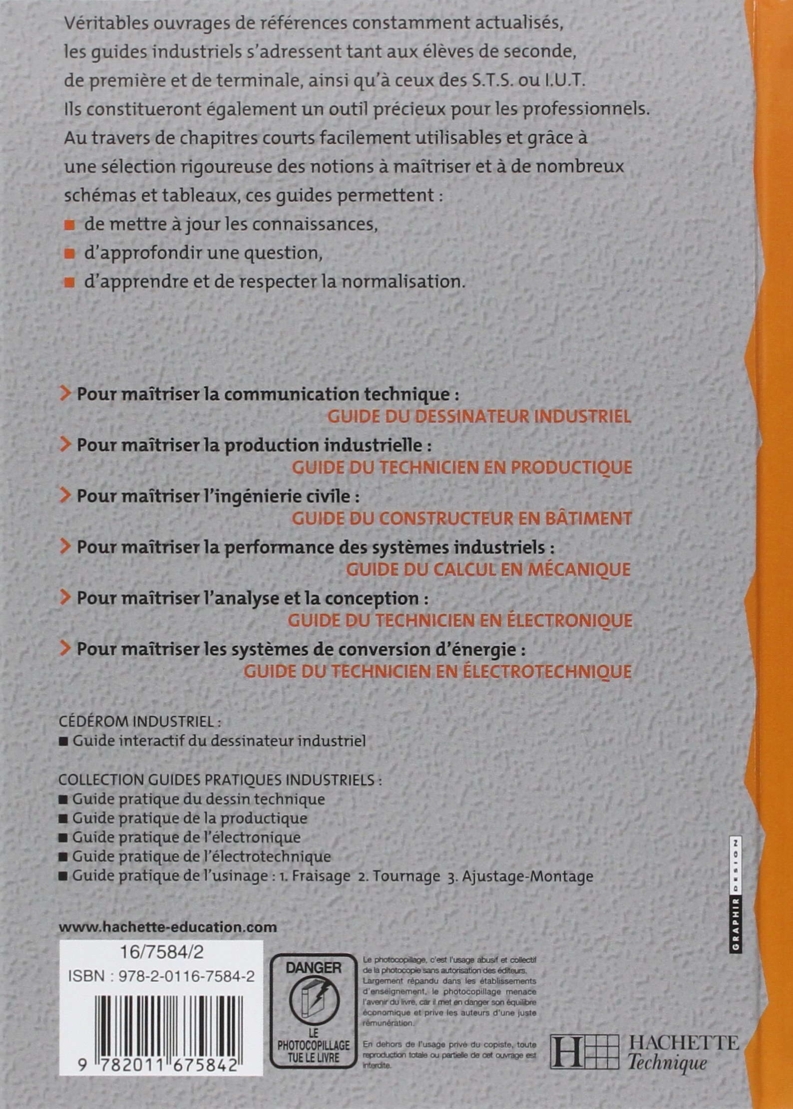 Guide du technicien en productique - Livre élève - Ed.2004