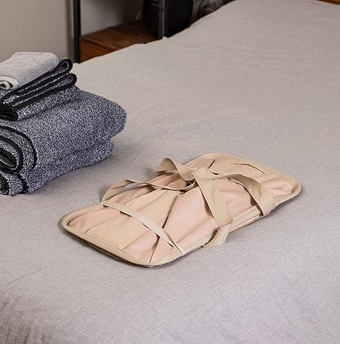 Miniatura 4 de BIRDROCK HOME Cesta plegable para ropa sucia - Natural - Bolsa plegable para ropa sucia - Asas fuertes - Tela duradera - Resistente al agua - Ligero