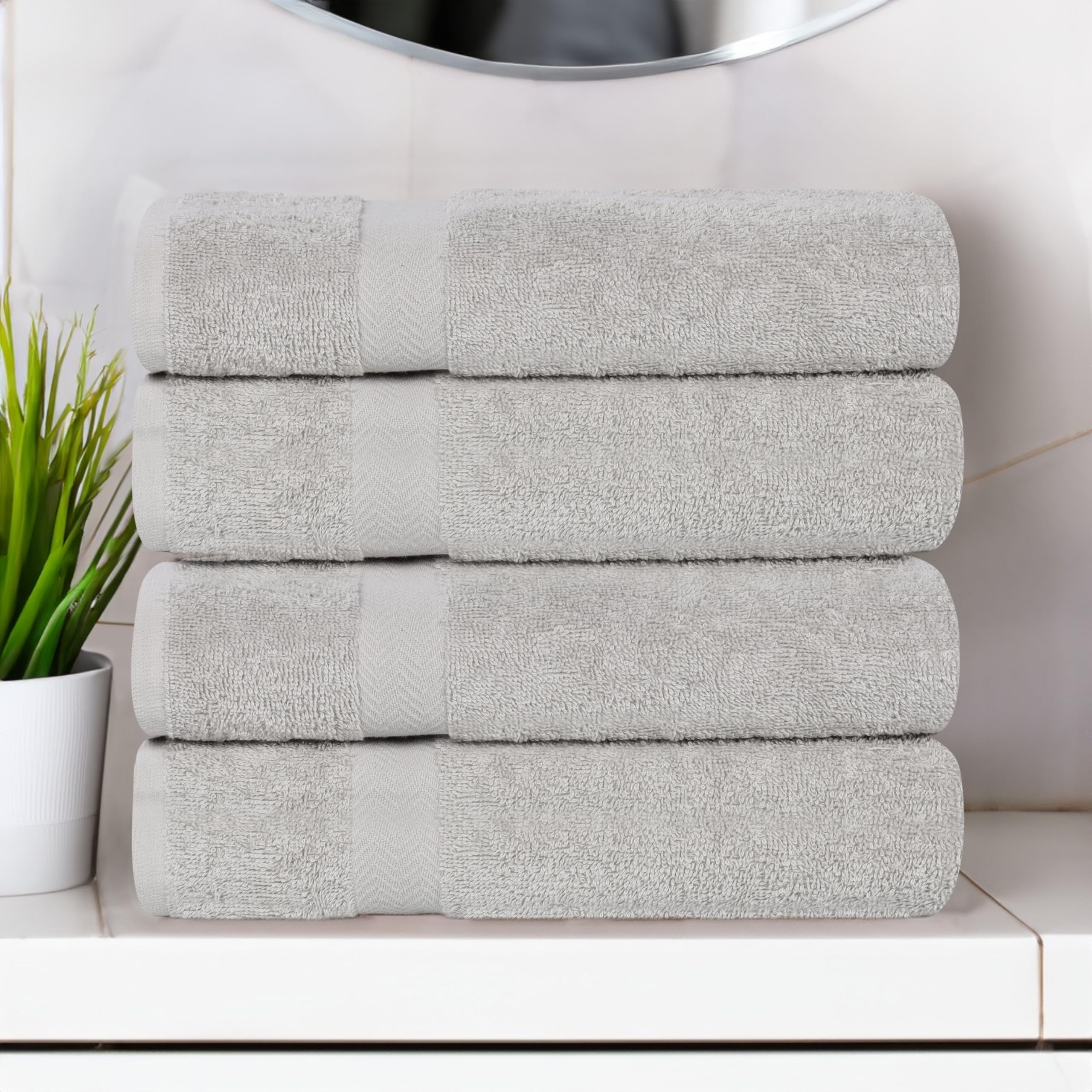 Superior Franklin, Set di asciugamani da bagno in cotone, di peso medio, per bagno degli ospiti, bagno principale, doccia, spa, asciugatura rapida, peluche, morbidi elementi essenziali per la casa,