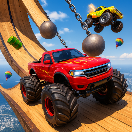 4X4 Ramp Stunt Challenge: Offroad Action Driving Game