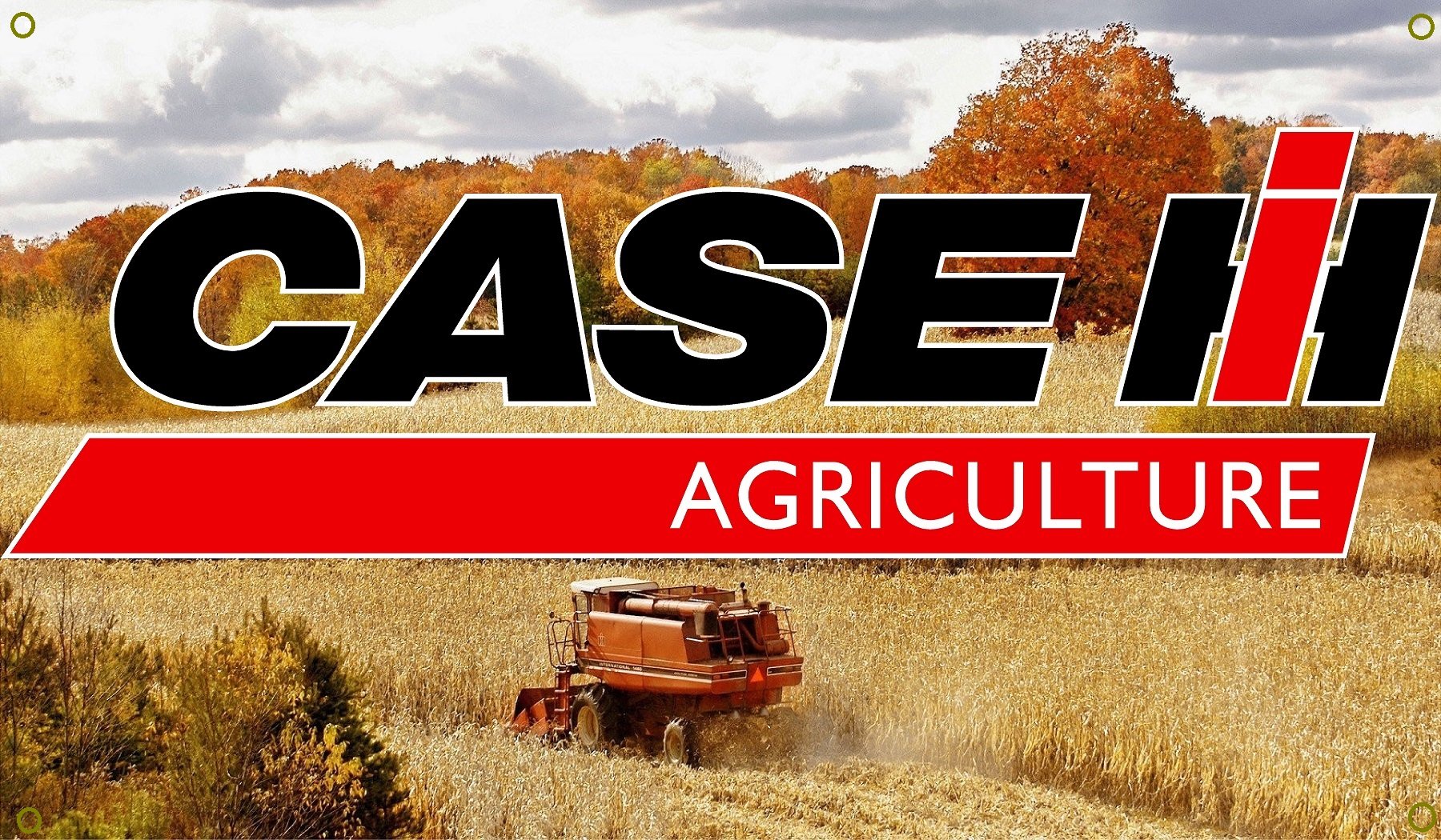 IH Agriculture Combine Garage Banner Man Cave Banner Hot Rod Rat Rod