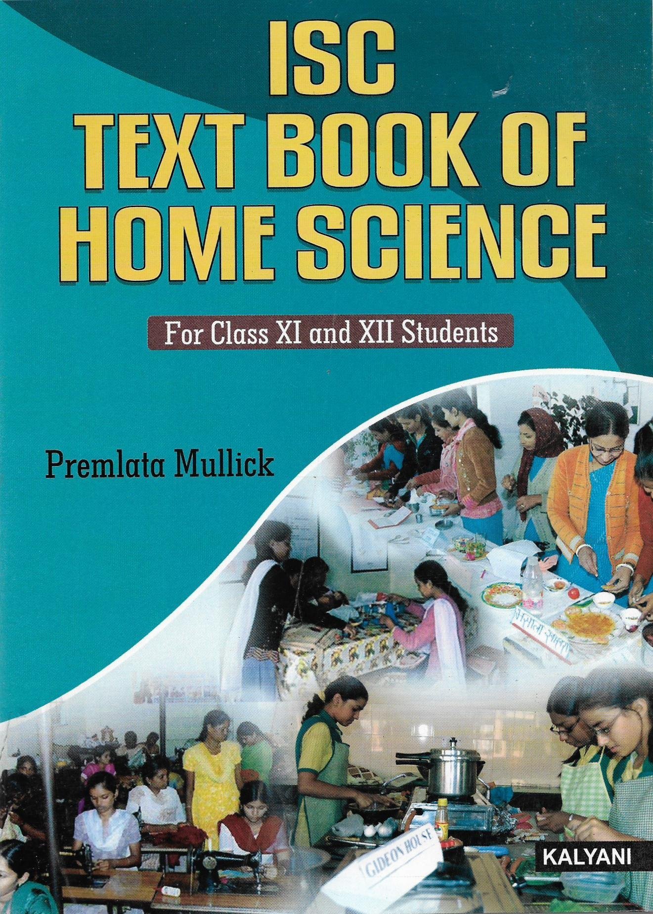 ISC TextBook of HOME SCIENCE for class XI and XII