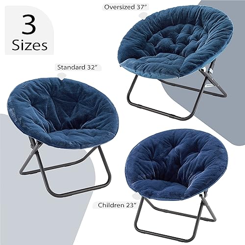 Miniatura 13 de Heritage Kids Silla plegable de piel sintética blanca con base dorada de 23 pulgadas Kids Saucer™ Blanco con base dorada,Negro con base negra,Negro