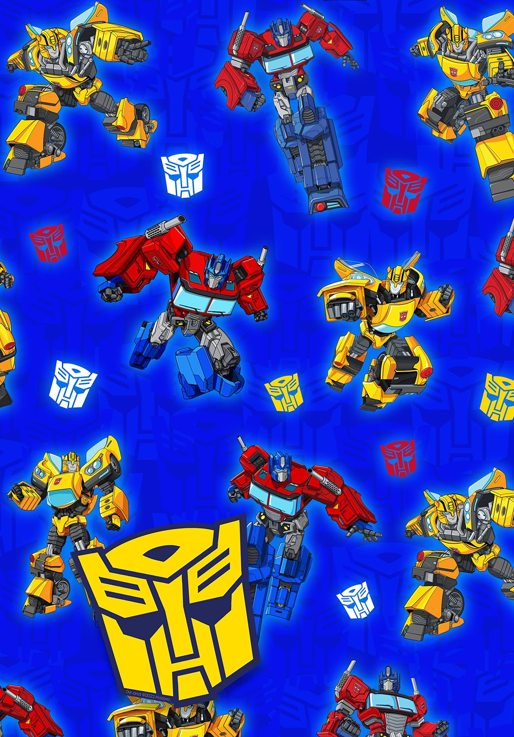 Danilo Transformers 2 Sheet Wrapping Paper, 2 Tags, 70cm x 50cm, Birthday