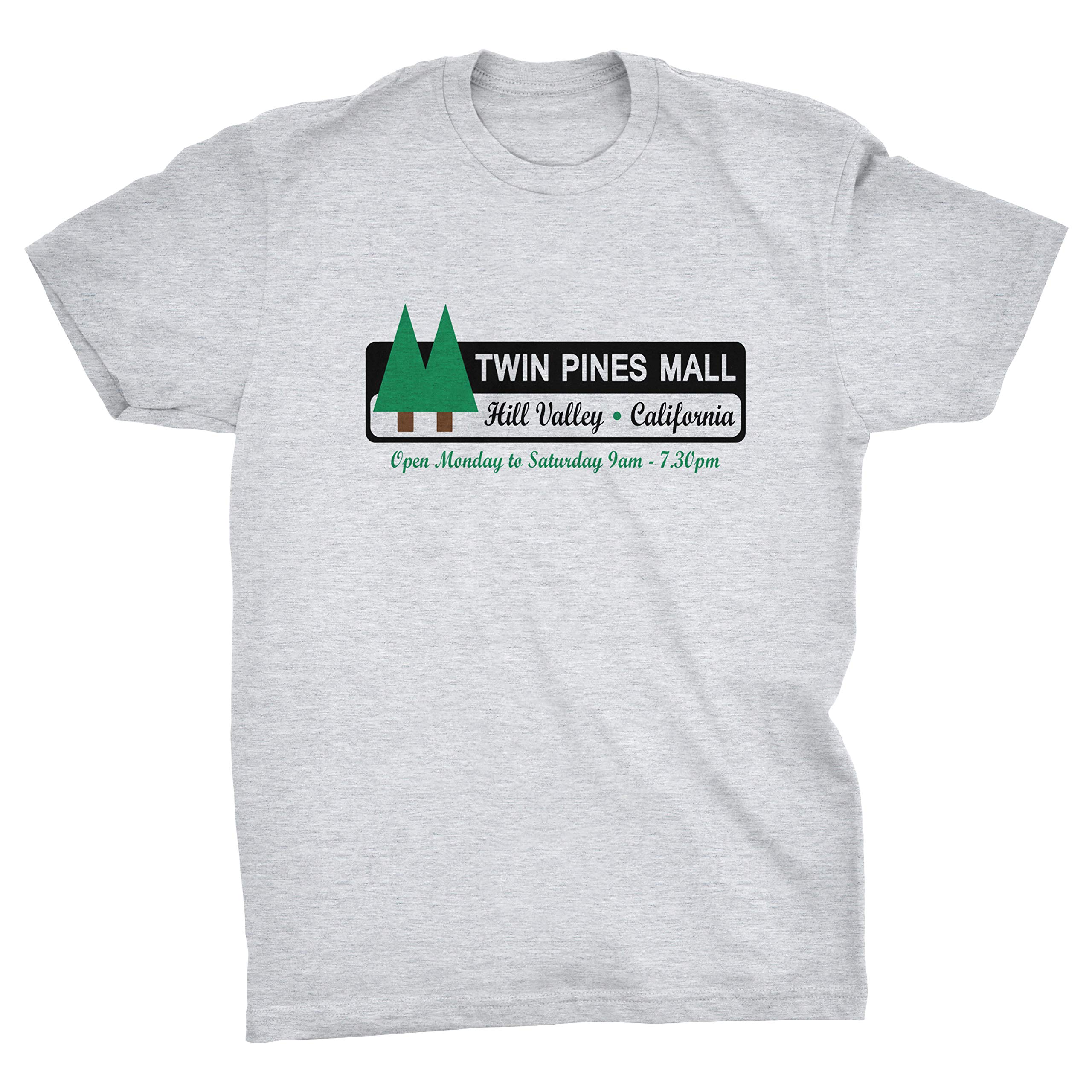 ViperTwin Pines Mall Back to The Future T-Shirt (Grey, M)