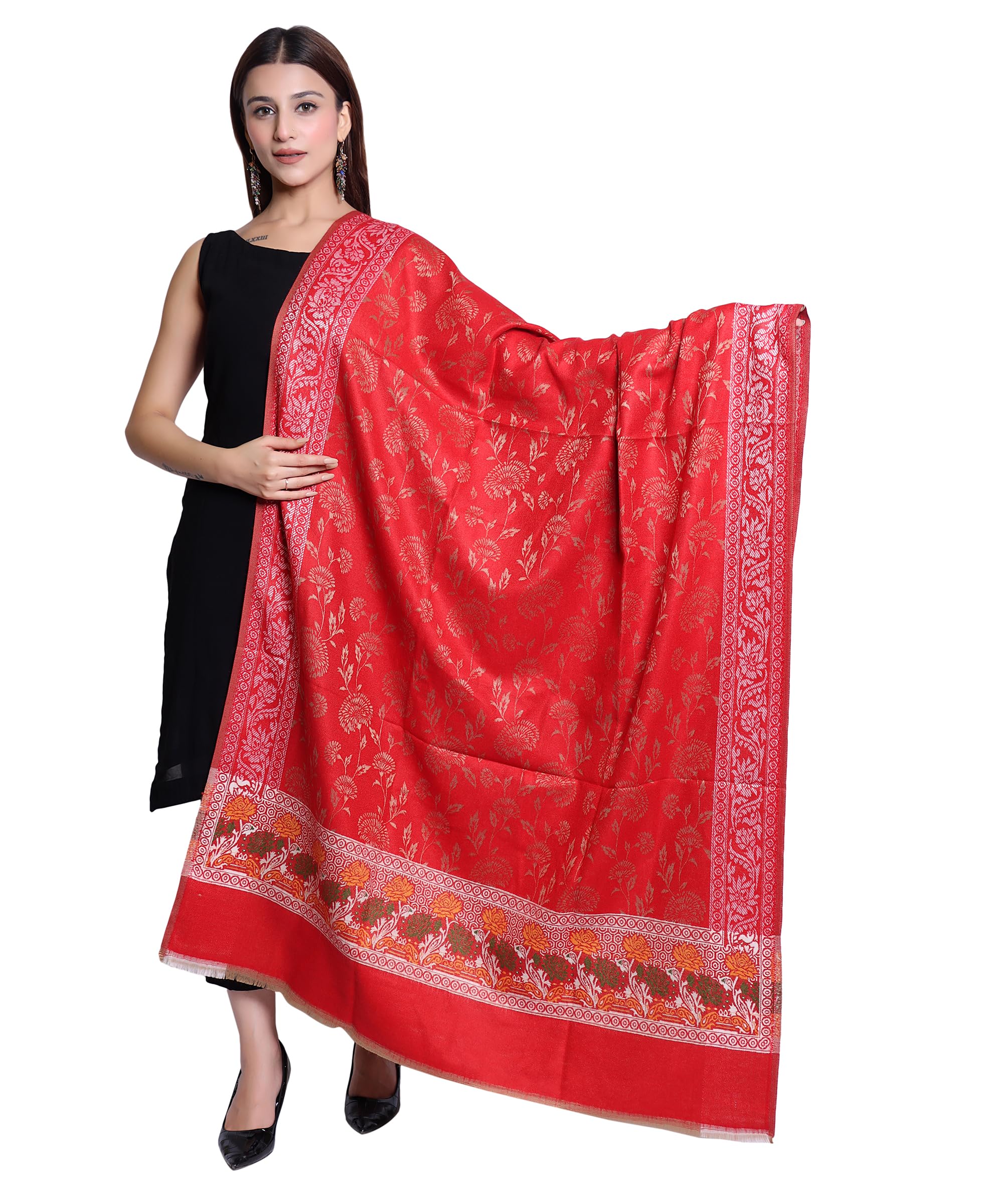trijal Women's Fashion Shawl, Elegant Wrap Scarf-picture-39