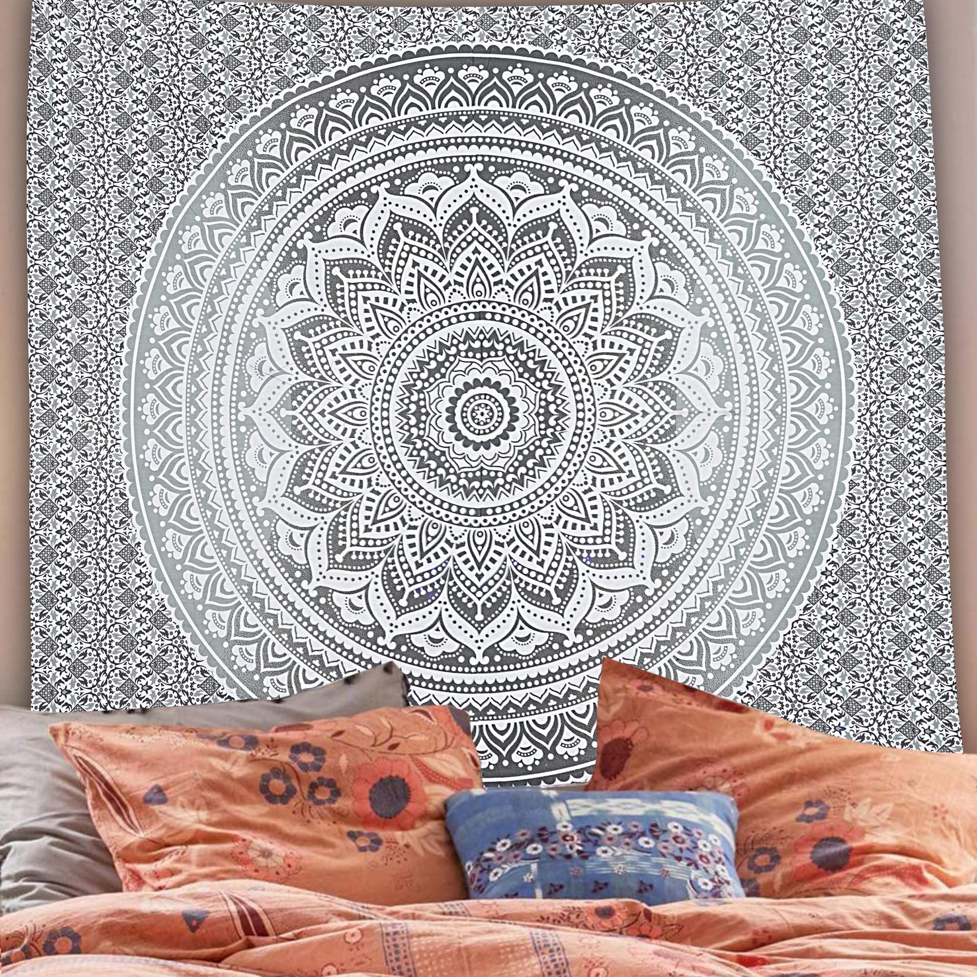 Ombre Mandala Tapestry - Boho Wall Decor -13 Ombre Mandala Tapestry - Boho Wall Decor -13