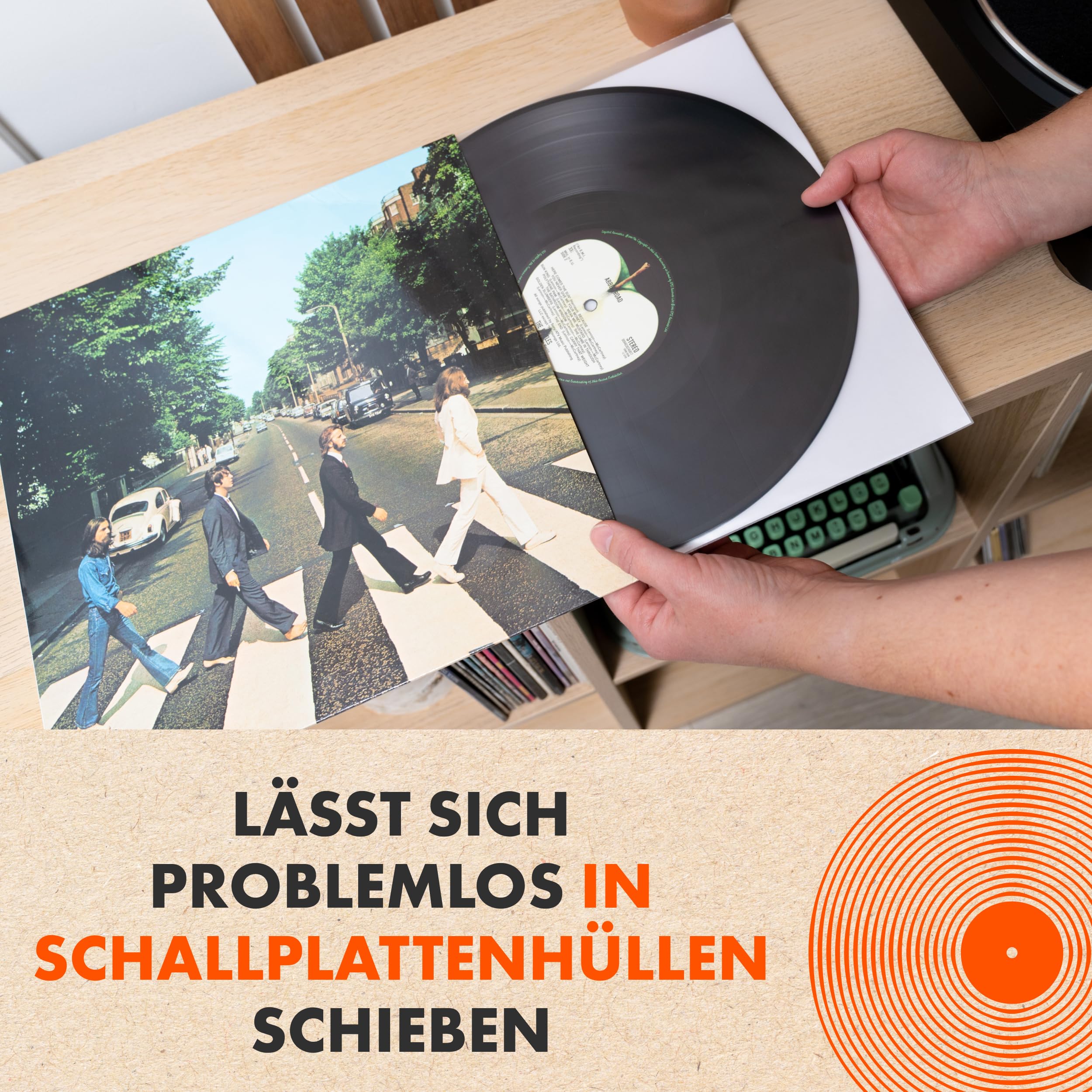 SPINCARE 100x 12 Zoll Audiophile Innenhüllen Für LP Schallplatten | Antistatische Gefüttert Vinyl Schutzhüllen | Mehrlagige Innenhülle Aus Reispapier