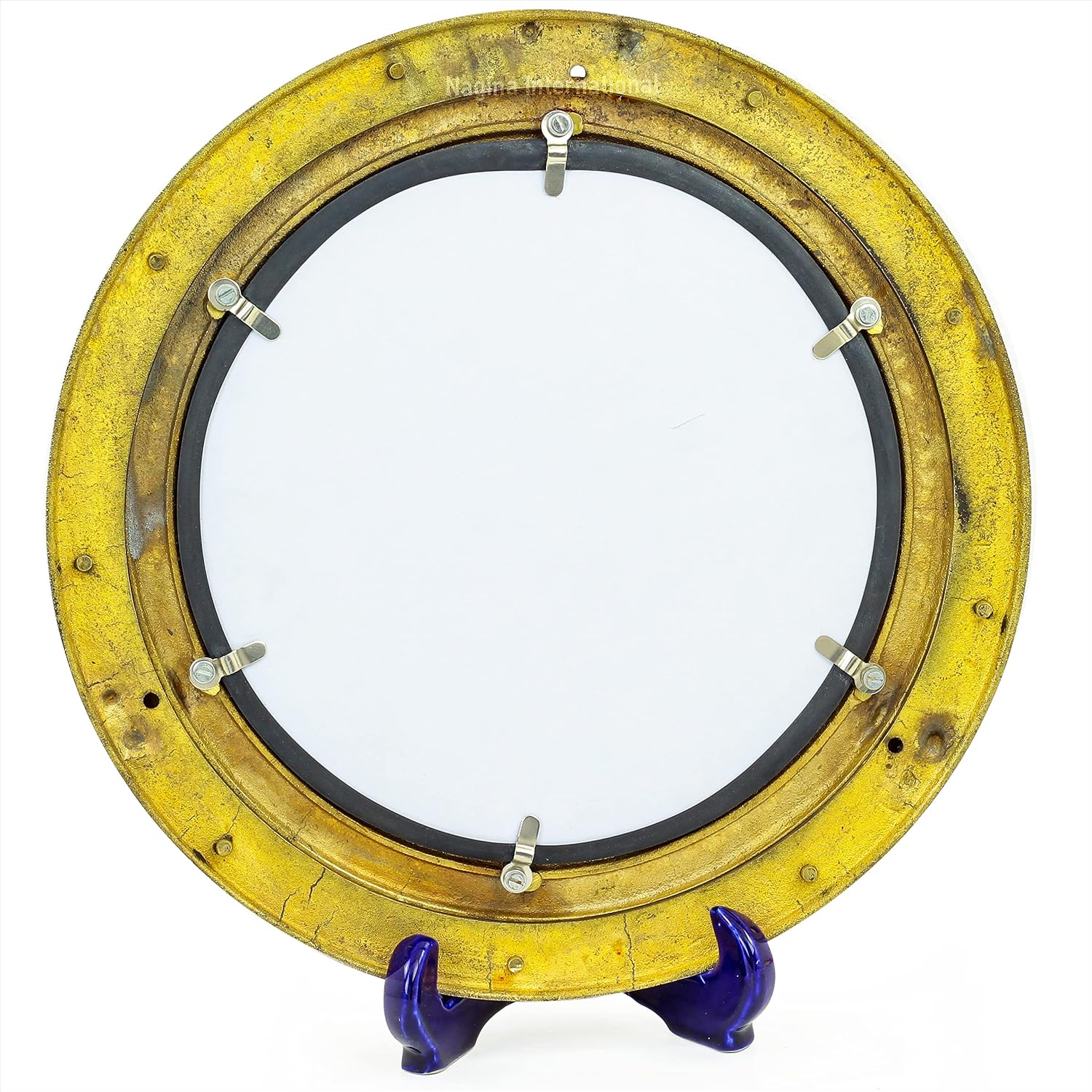 15" Brass Porthole Window: Maritime and Nautical Ship Decor