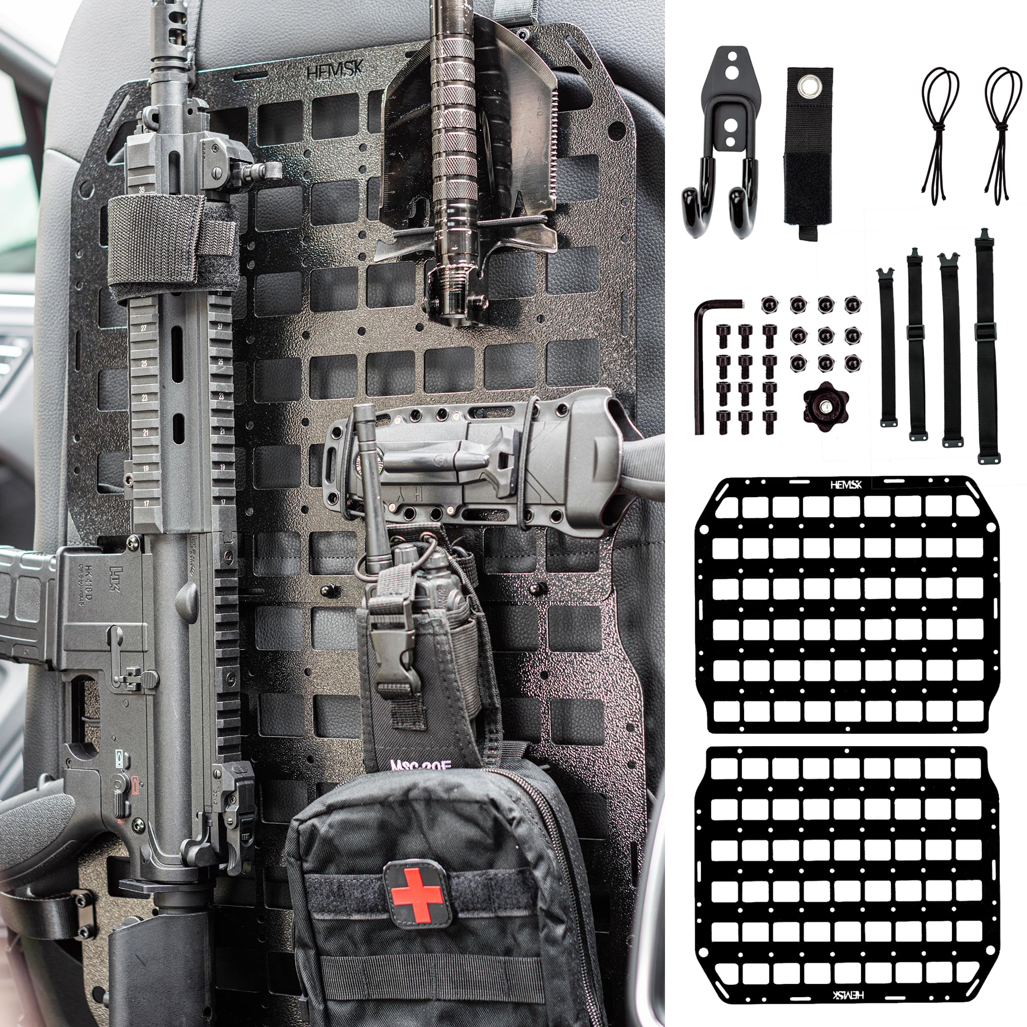 Buy Rigid Molle Panels for Vehicles - Heavy-Duty Aluminium Alloy ...