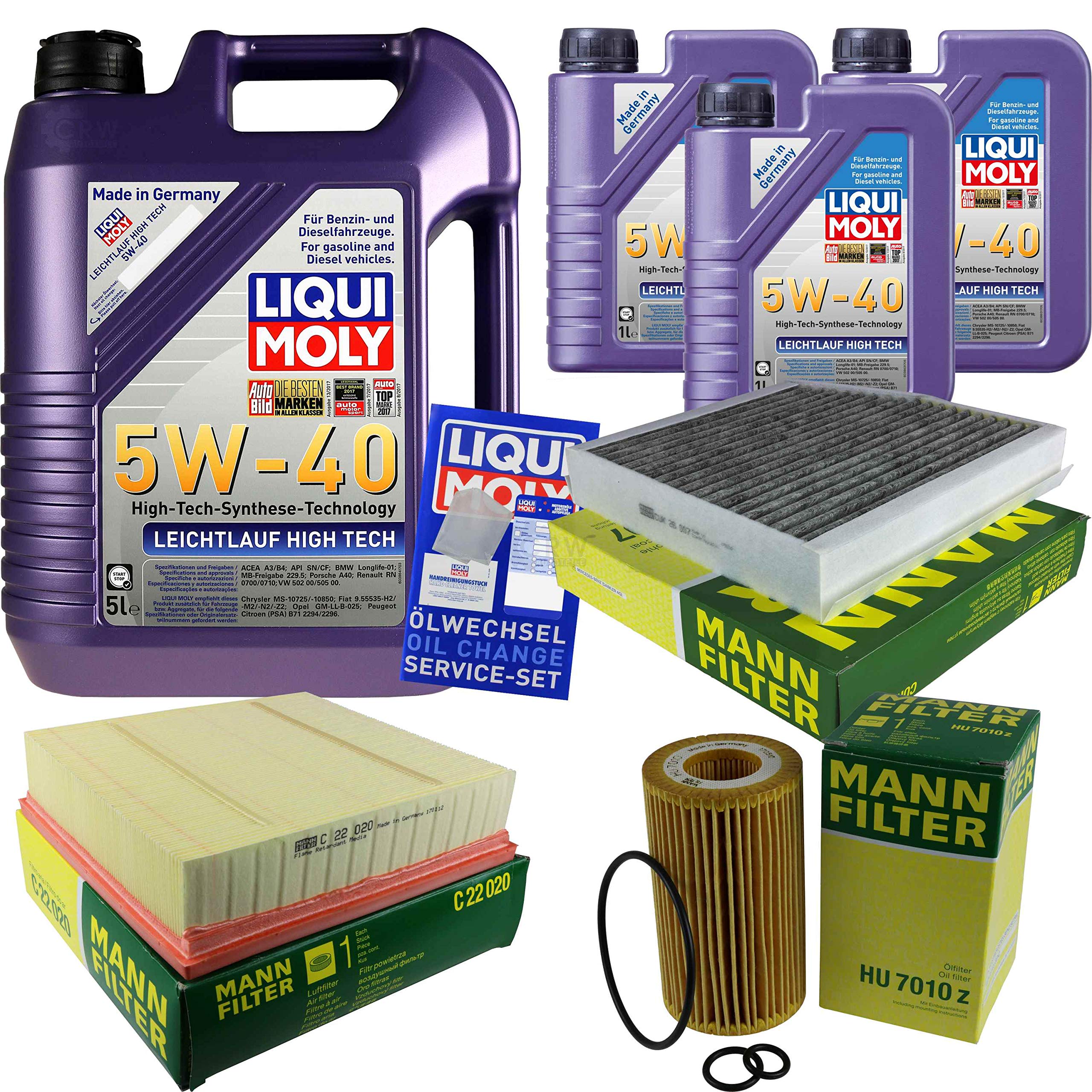 Pacchetto di ispezione 8 L LM LL High Tech 5W-40 + Pacchetto Filtro Uomo Classe B