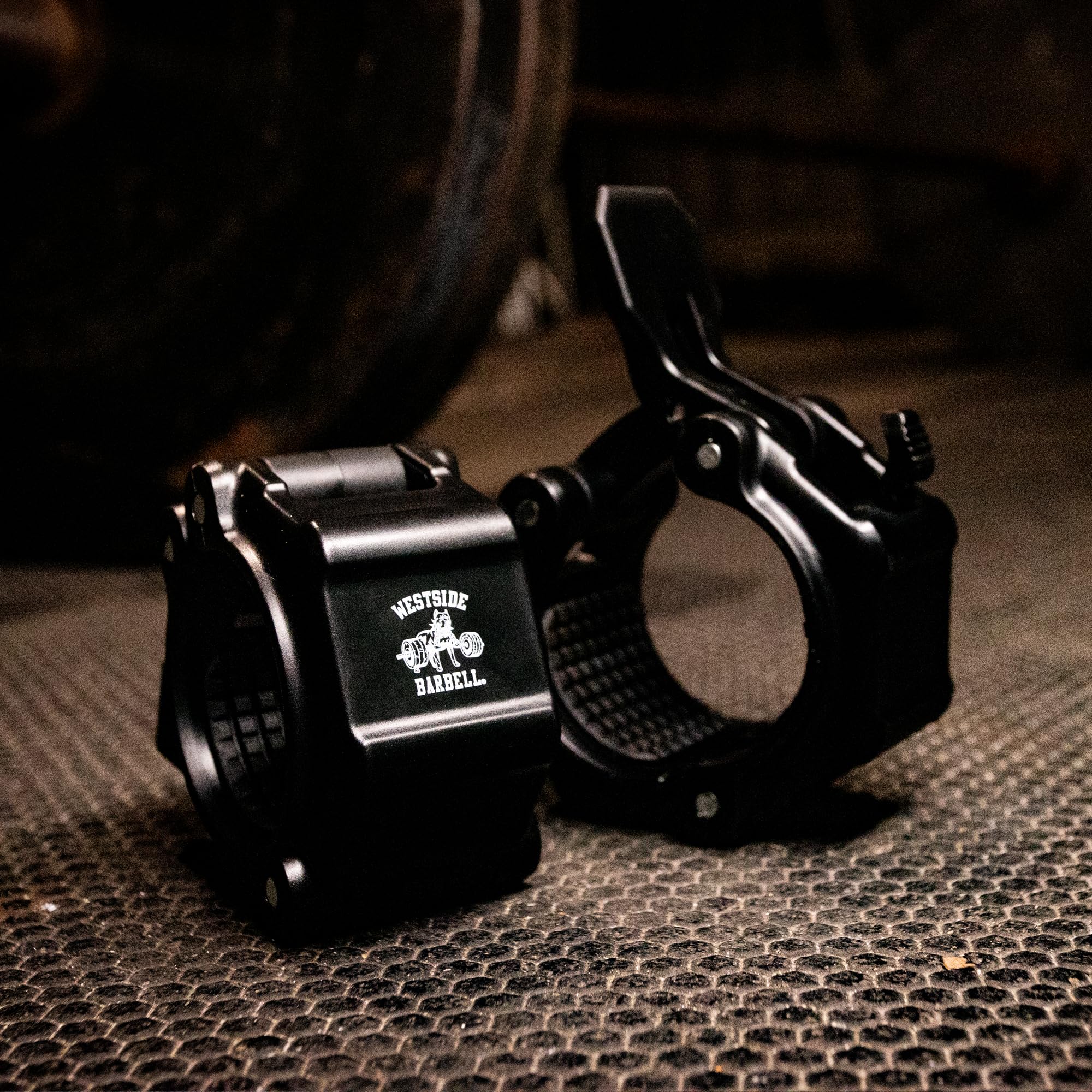 Westside Barbell Bar Clamps - Pair of Quick Release Locking Collars Weight Clips Fit 2 Inch Olympic Barbell for Weightlifting Powerlifting Bodybuilding Strongman Crossfit