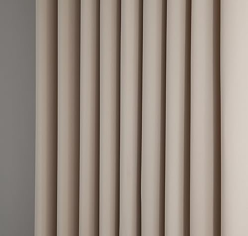 Miniatura 5 de DecoSource - 2 paneles de cortinas opacas de pared a pared con ojales - 108 pulgadas de largo con alzapaños - Tamaño total de 216 pulgadas de ancho