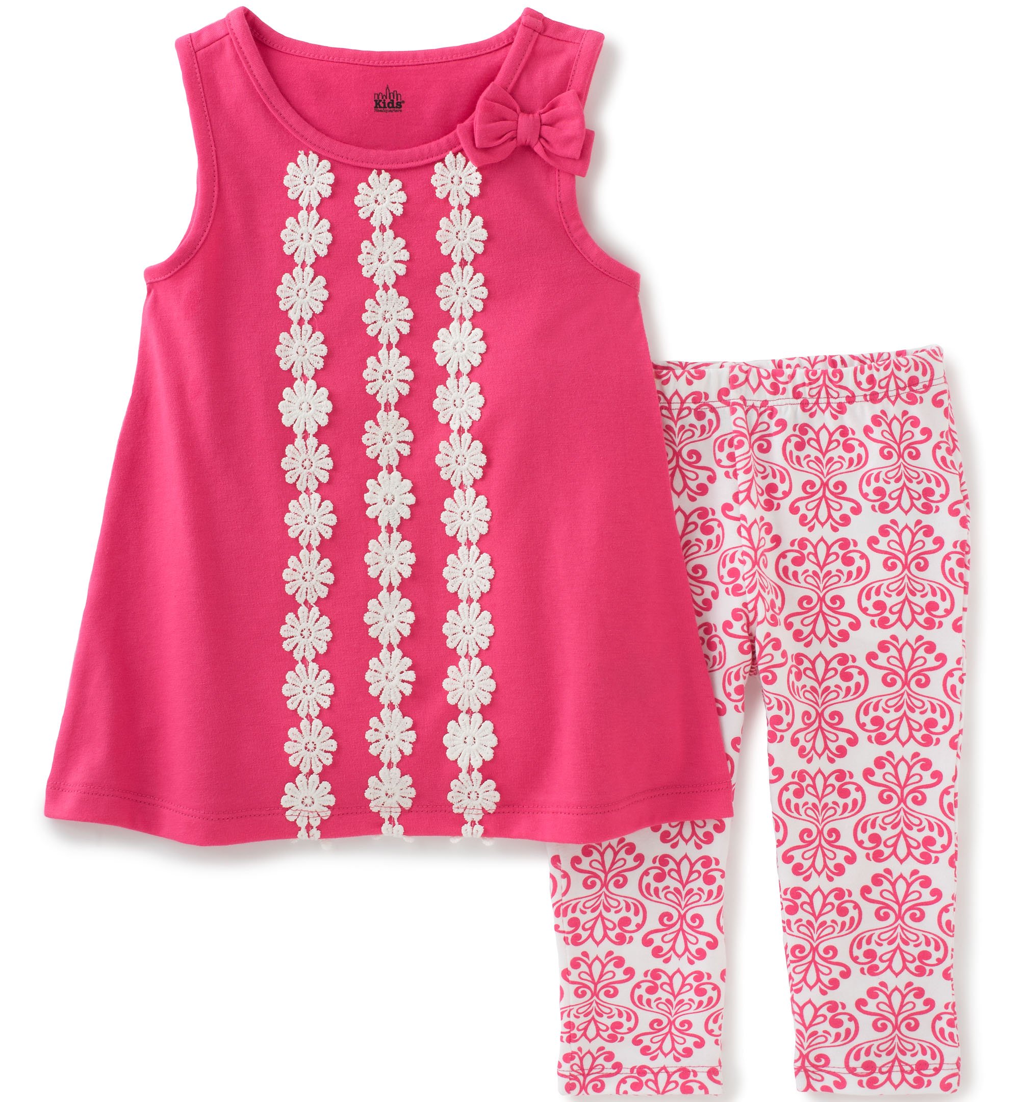 Kids HeadquartersBaby Girls 2 Pieces Tunic Pant Set-Print