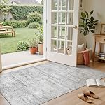 5x7 Area Rugs Living Room: Washable Non Slip Soft Abstract Beige Rugs for Bedroom Dining Deor, Low Pile Stain Resistant Indoor Carpet for Farmhouse Nursery Office Kid & Pet Friendly
