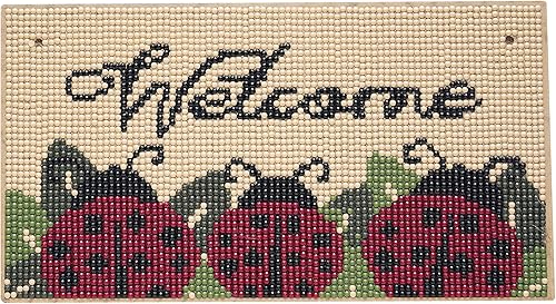 Miniatura 2 de LUSandy Letrero colgante de pintura de diamante de mariquita 5D DIY, letrero de arte de pared, letra de taladro redondo completo, arte de diamante,