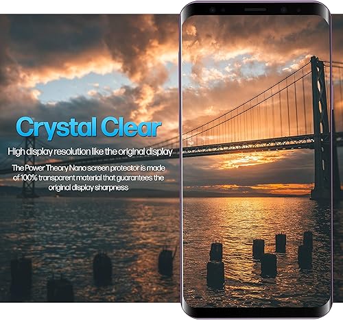 Miniatura 5 de Power Theory Protector de pantalla diseñado para Samsung Galaxy Note 20 no de vidrio, kit de fácil instalación, compatible con fundas, cubierta