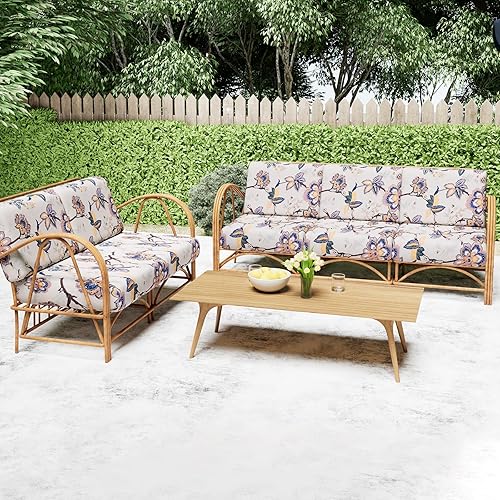 Miniatura 11 de Smiry Fundas de cojín de sofá con estampado, fundas de sofá elásticas y suaves para sofá, funda de sofá antideslizante lavable protector de muebles