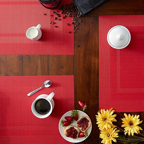 Miniatura 3 de Manteles de mesa diarios de vinilo tejido para interiores o exteriores, fáciles de limpiar, de DII