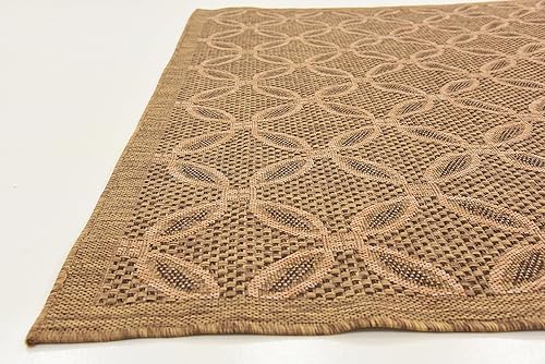 Miniatura 7 de Unique Loom Alfombra Colección enrejado Marroquí Celosía Transicional Interior y Exterior, Polipropileno