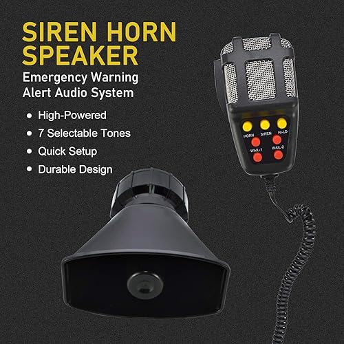 Miniatura 5 de Safego - Bocina de coche eléctrica de 12 V súper ruidosa de tono altobajo con arnés de relé, bocinas dobles universales de metal impermeable para