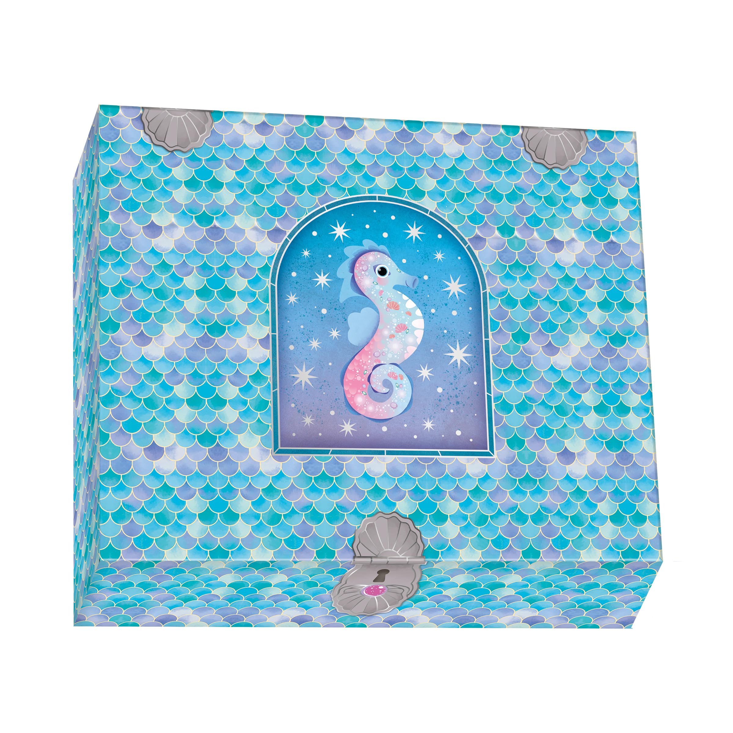Janod - Magic Ocean - El Cuarto de Las Sirenas - Actividad Manual para Niños - Manualidades Creativas - Decorado para Fabricar - Mundo de la Sirenita - Juego para Niños a Partir de 8 Años - J09139