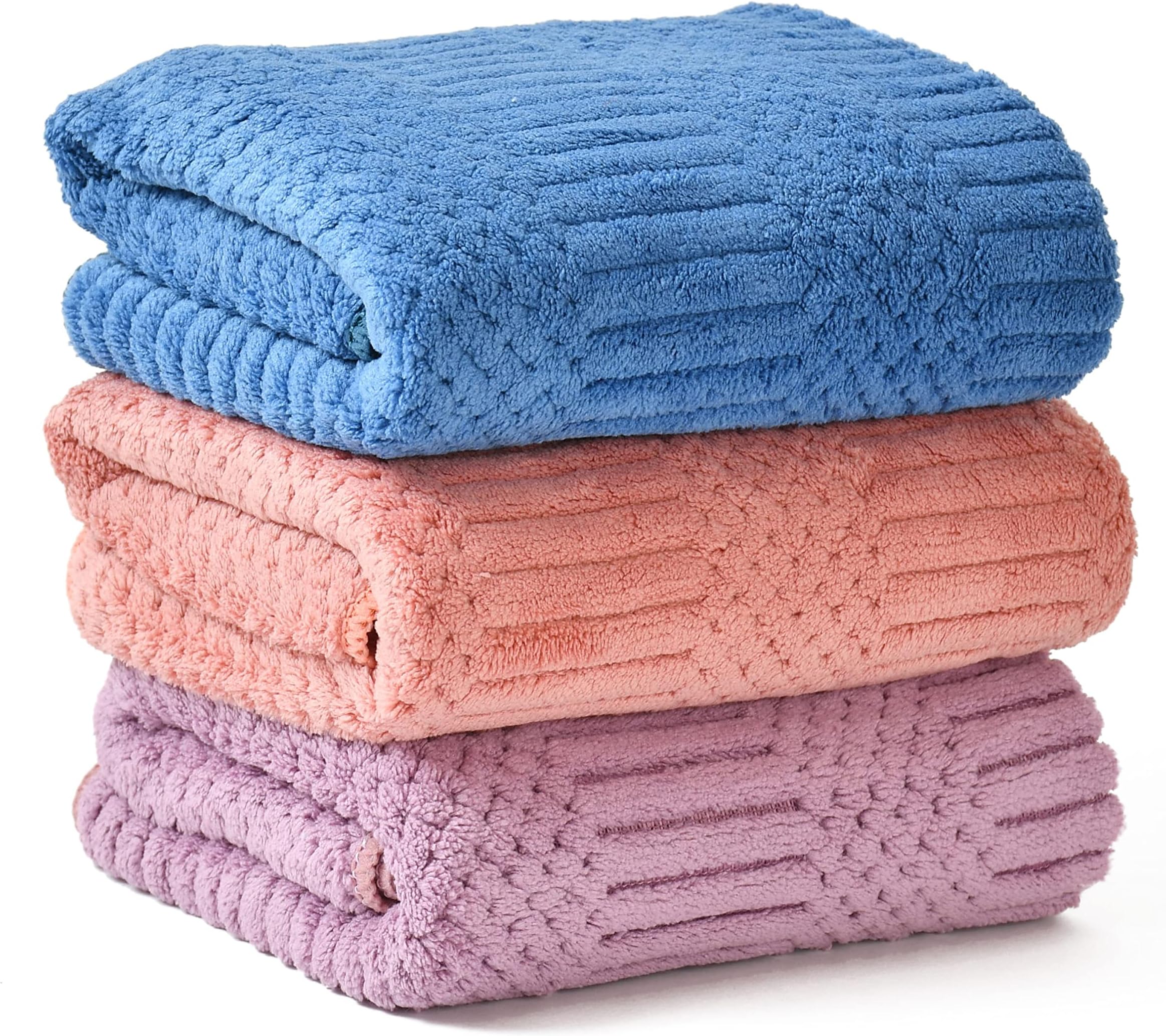 UrbanLeaf Super Soft Microfiber Hand Towels, Gym & Workout Towels (3 Pieces, Multi Colors), 400 GSM