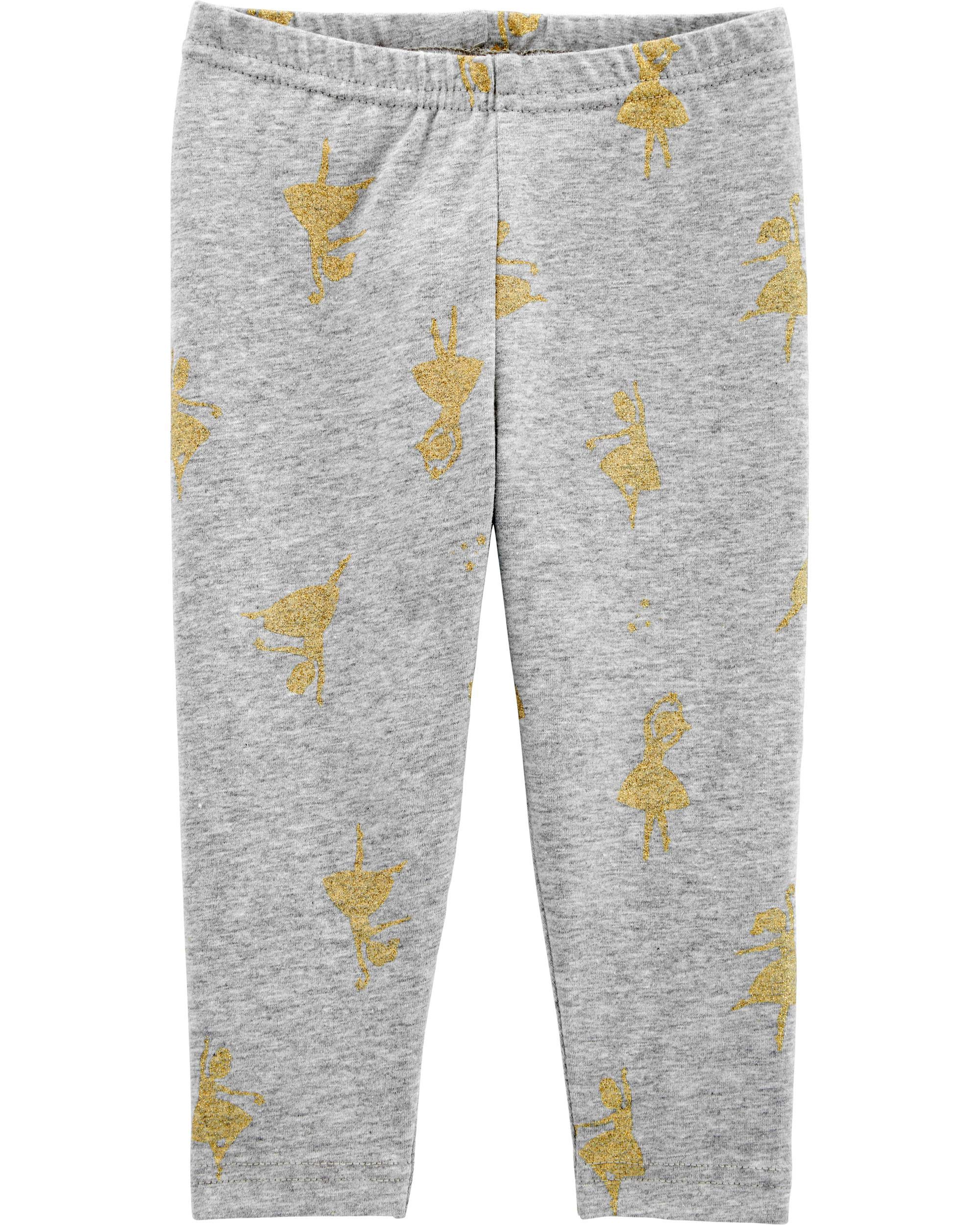 Carter's Baby Girls' 2 Pack Leggings (Baby) - Pink/Gray - 24 Months