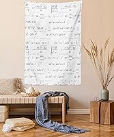 Vista 27 de Lunarable Tapiz abstracto, diseño floral de cachemira batik, adorno dibujado a mano, decoración de tela para colgar en la pared para dormitorio