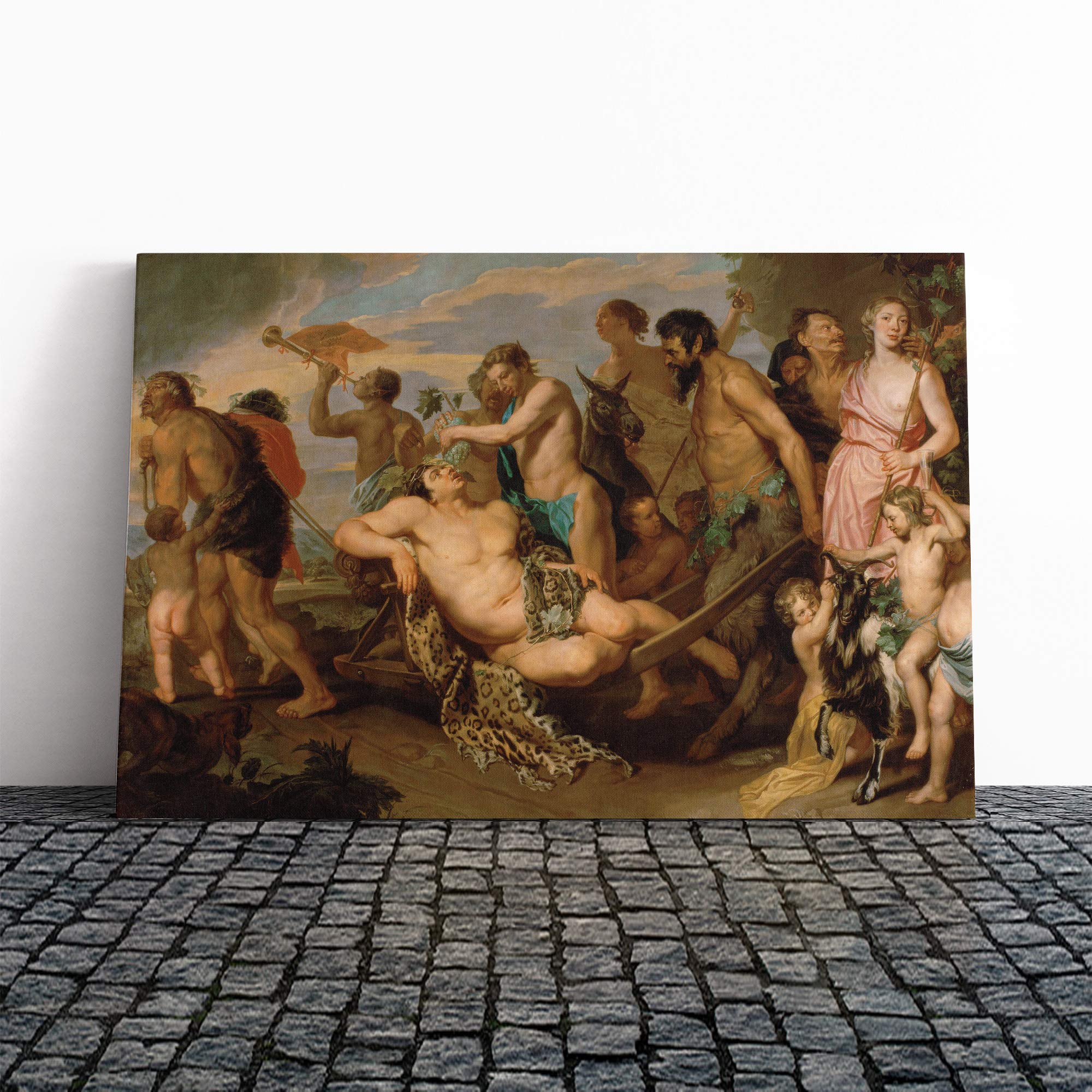 Peter Paul Rubens The Triumph of Bacchus Canvas Print | Gallery Wrapped 30mm Frame Wall Art | 30x20 inches | Ready to Hang | Modern Picture | Living Room Bedroom Lounge Office