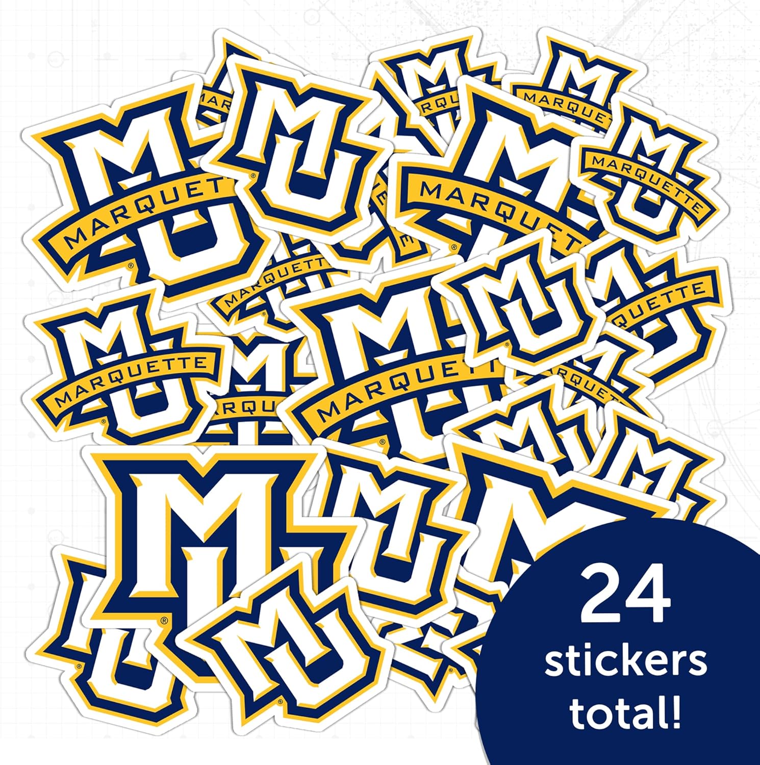 Desert Cactus Marquette University Sticker Golden Eagles Sticker Vinyl Decals Laptop Water Bottle Car Scrapbook Sheet T1 (Type 1-1) - Image 5