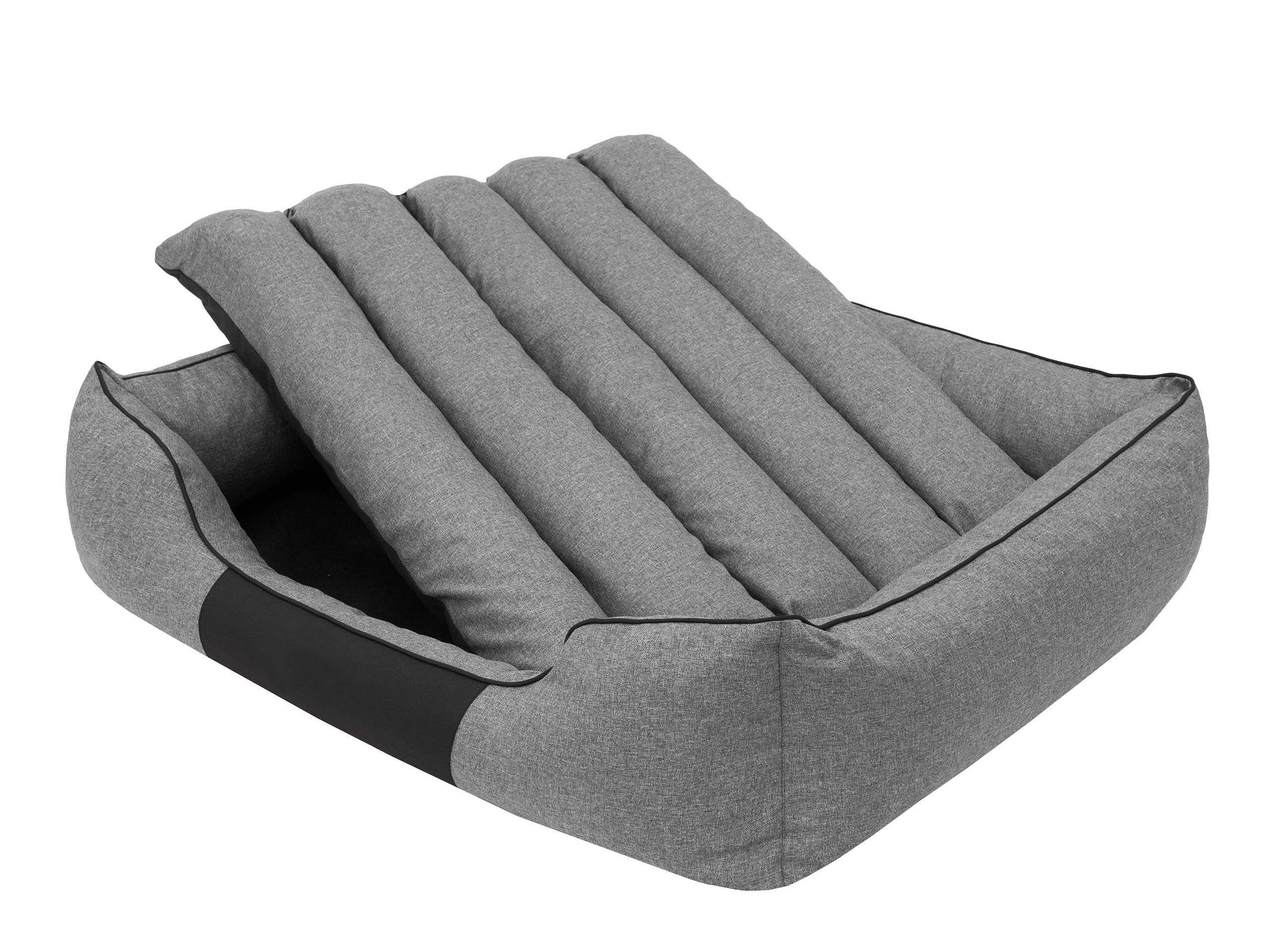 PillowPrim Łóżko dla psa, sofa dla psa, poduszka dla psa, kanapa dla psa, łóżko dla zwierząt, miękkie legowisko dla zwierząt domowych, rozmiar XXXL 140 x 110