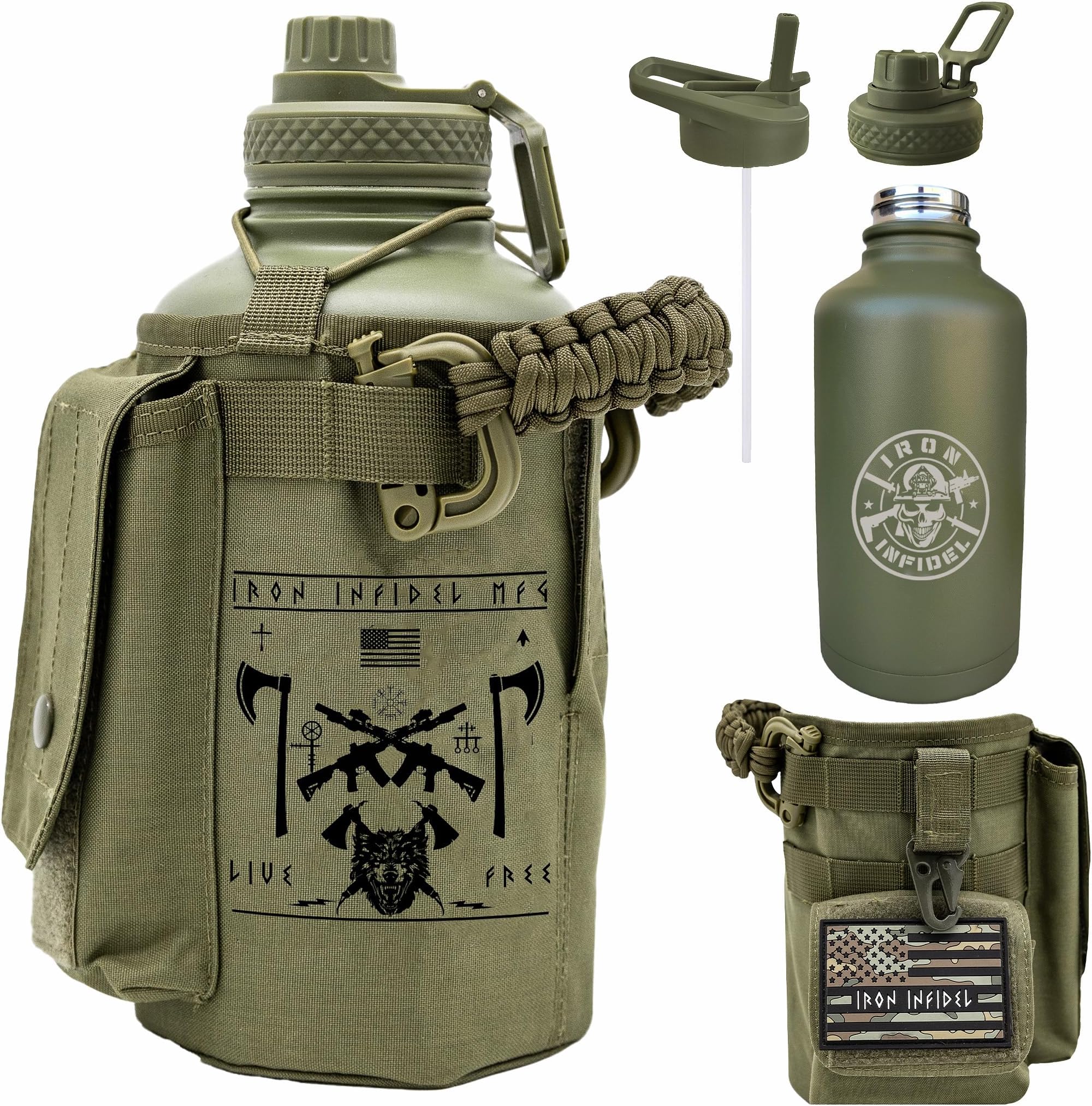 64 Oz Live Free Battle Bottle