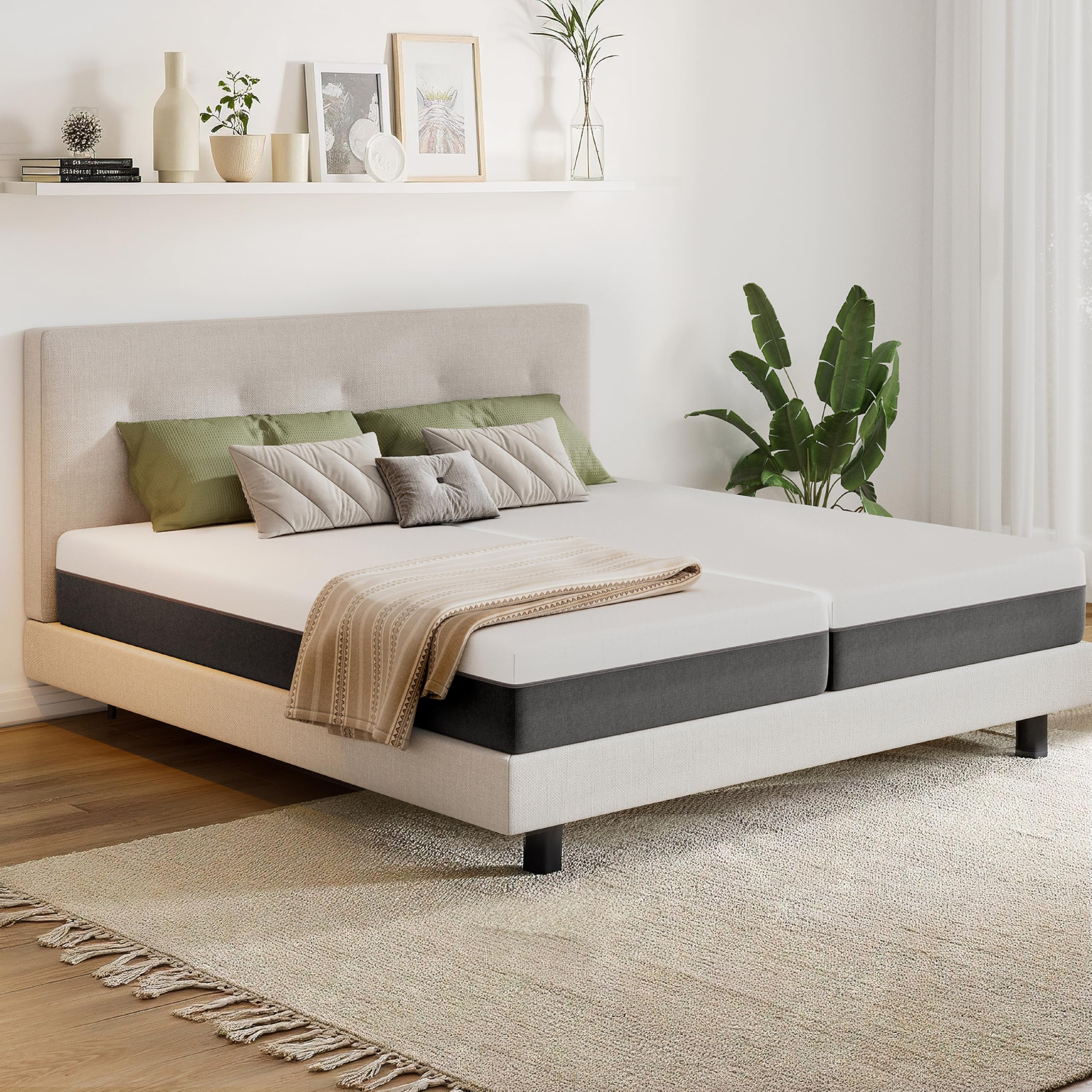 EGOHOME Matratze 140x200 cm 20 cm Hoch Weich Kaltschaummatratze mit 3-lagigem Kaltschaum & Beidseitig nutzbar - Druckentlastend, Punktelastisch, Atmungsaktiv, Rückenschonend, Öko-Tex Zertifiziert