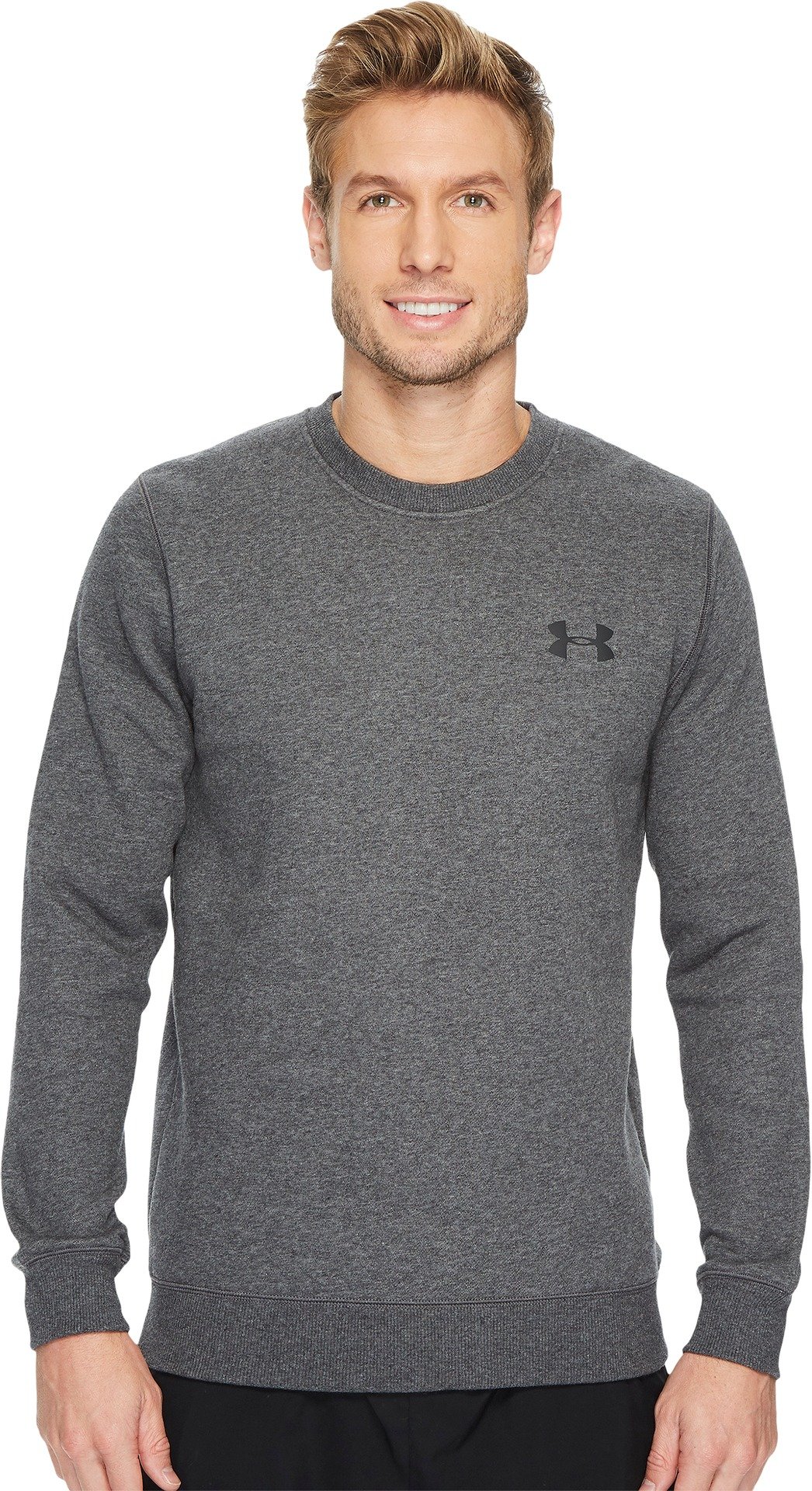 Under Armour Men's Armour Ua Rival Fleece Crew Pitch Gray Medium