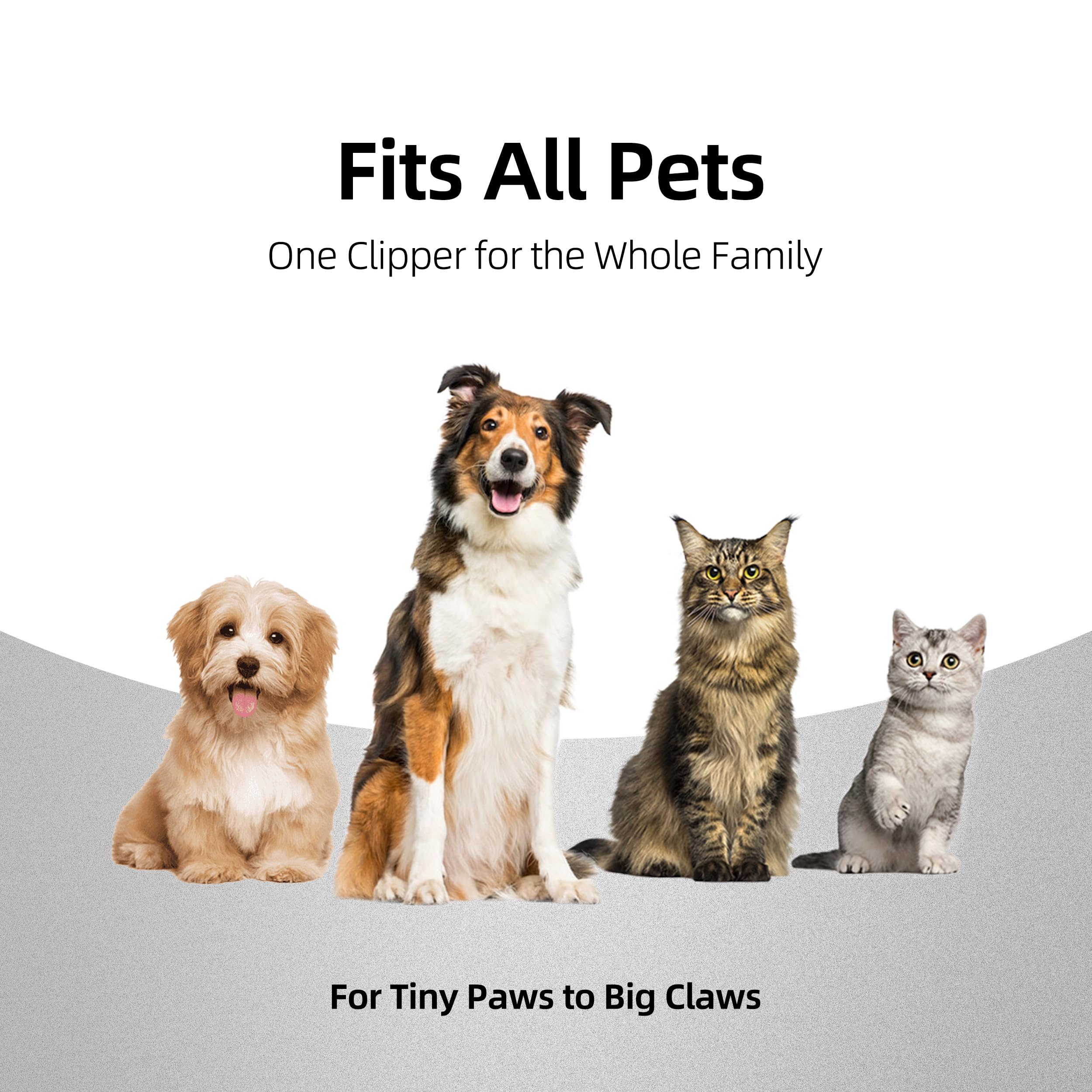 Dog Nail Clippers with LED Light | Illuminates Bloodline for Safe Trimming | 2 in 1 Professional Dog Nail Clipper with Safety Guard & Nail File for Medium to Large Dogs & Cats - Easy Grooming - image 7