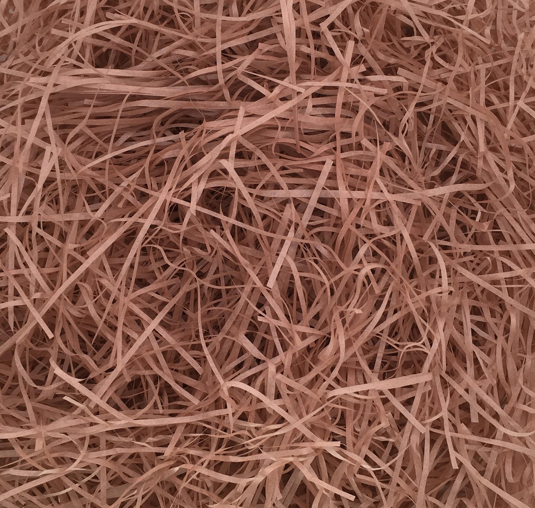 woodluv 500g Decorative Shredded Paper for Gift Boxes, Tissue Fill, Gift Hamper Basket Filler, Gift Packaging - Rust Red