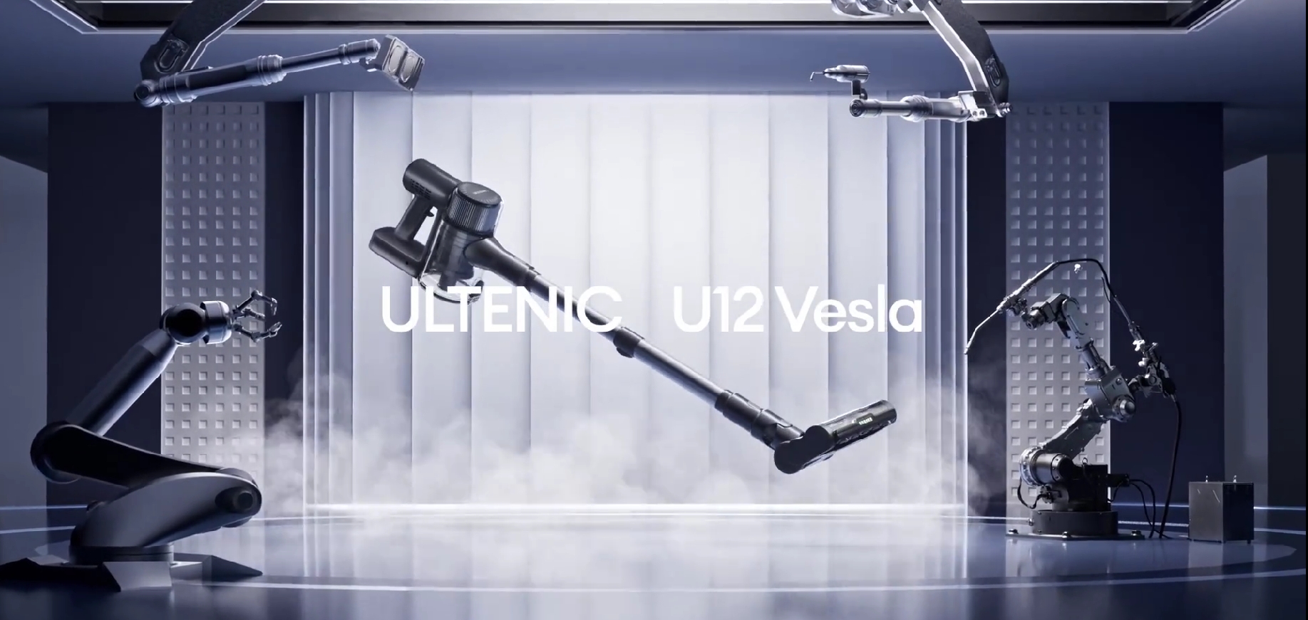 Ultenic U12 Vesla Cordless Vacuum Cleaner, 450W 45Kpa, Powerful Cordless Vacuum Cleaner with Laser Detection, 45 Min/4 Speed, Anti-Tapping Brush, for