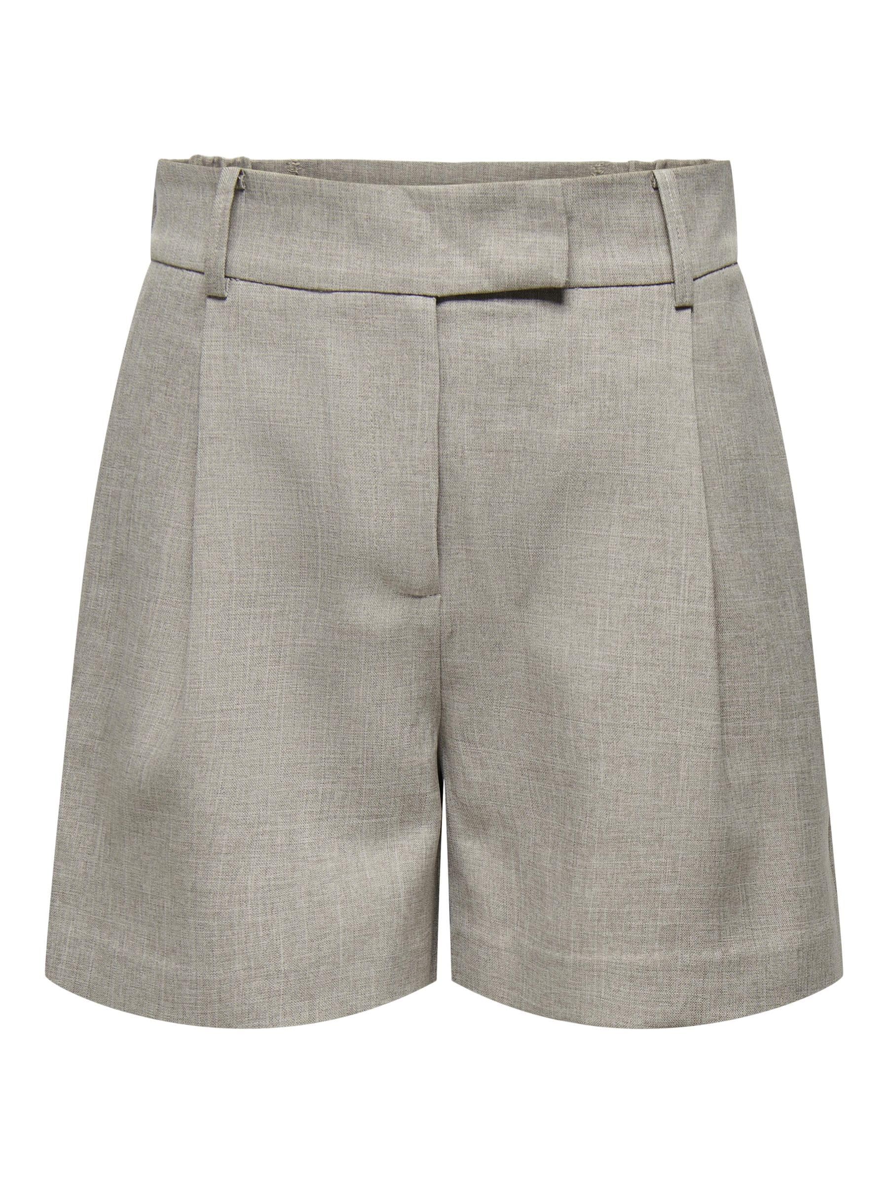 ONLY Damen Shorts ONLLINDA – Hoch taillierte Shorts mit weitem Bein, unifarben