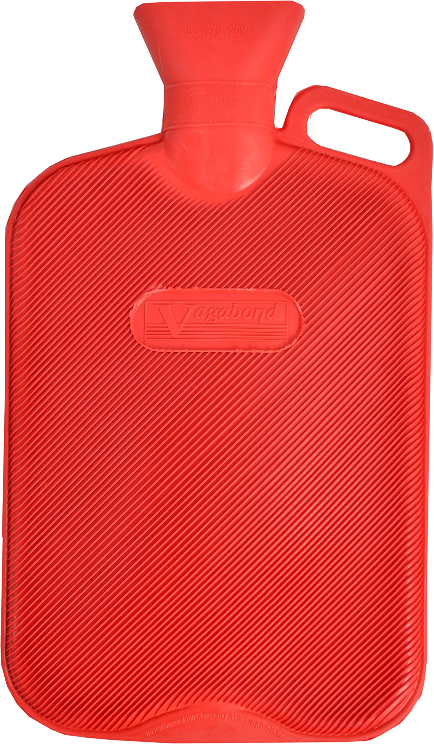 VagabondRibbed Extra Large Red Hot Water Bottle, 2.7 Litre