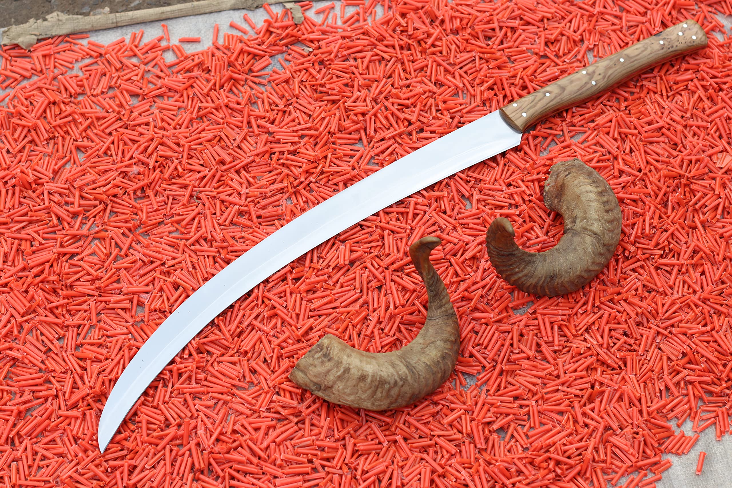 The Wielder's Edge Handcrafted Stainless Steel Sword with Leather Sheath