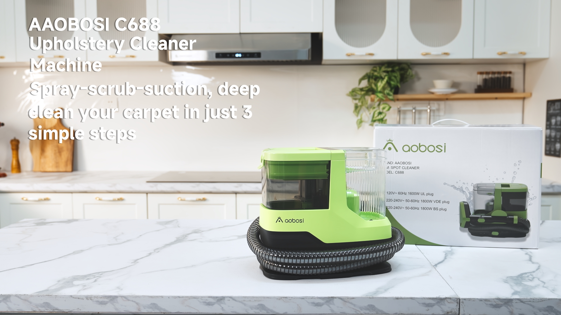 Amazon.com - AAOBOSI Portable Carpet Cleaner Machine, 17Kpa