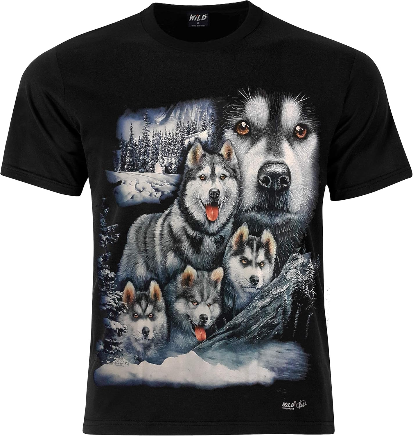Husky dog t shirts Clearance