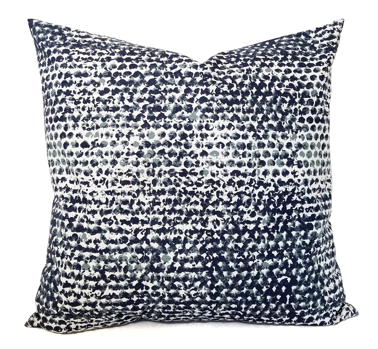 Blue and White Pillows Animal Print Pillow Cover Custom