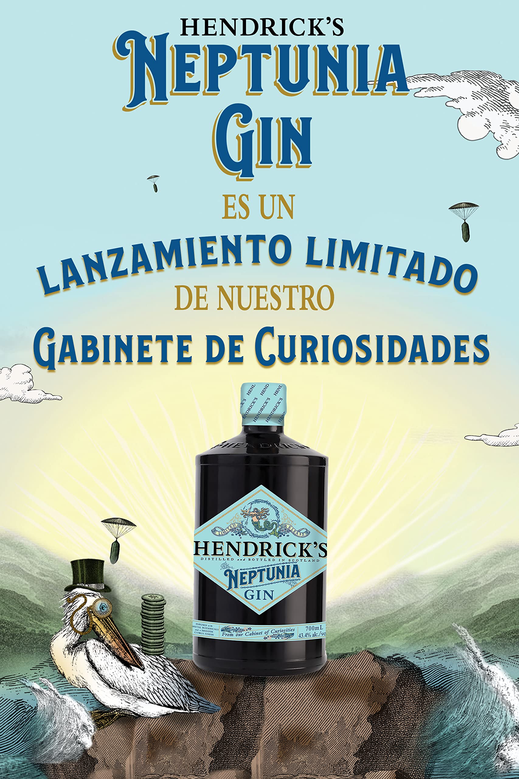 Hendricks Neptunia Gin, edición limitada, 70cl