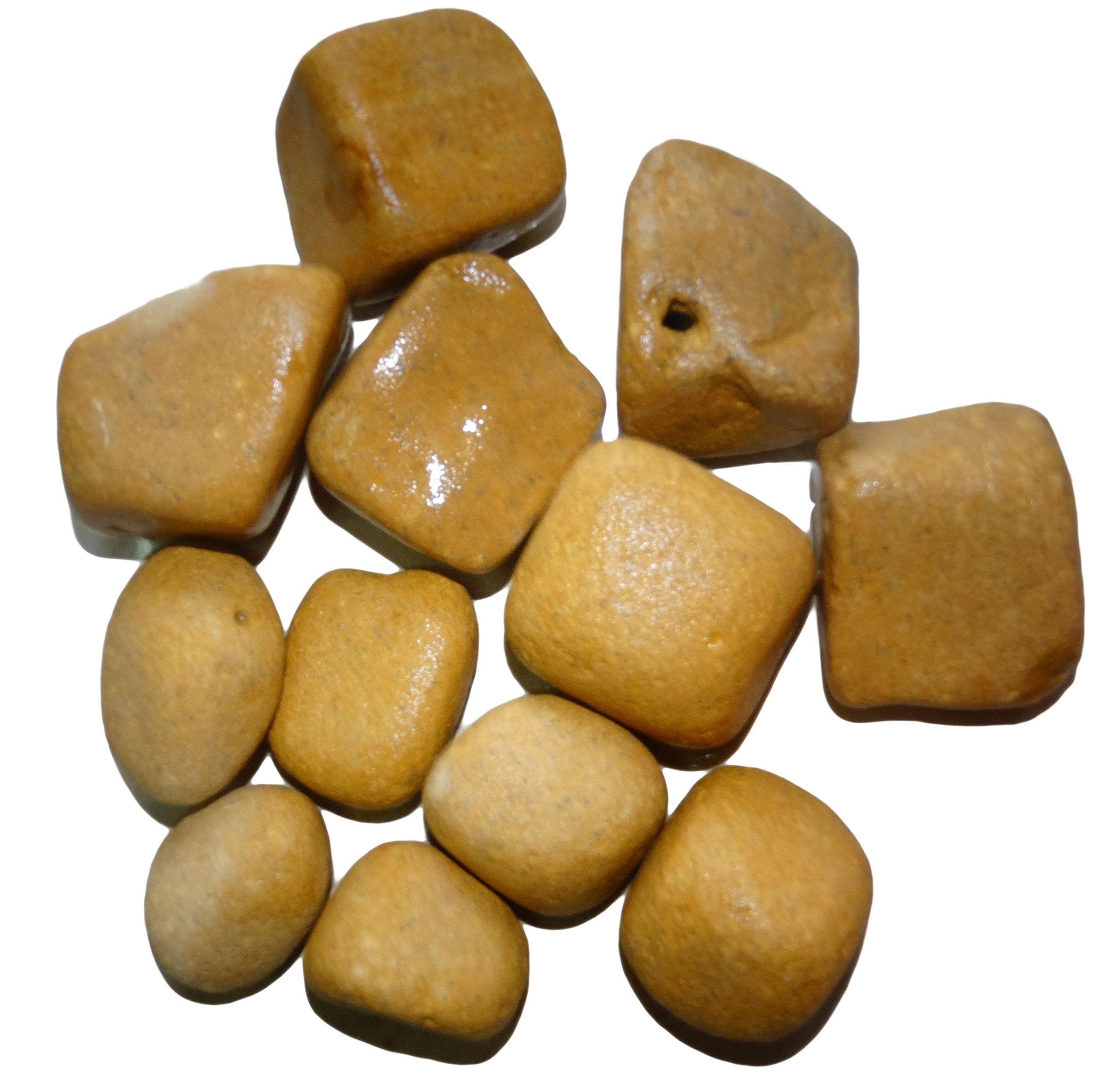 Maalavya 1kg Unpolished Natural Yellow Tumble Aquarium Water Stone Pebbles Gravel Chips (B0765TR7KV) Amazon Price History, Amazon Price Tracker