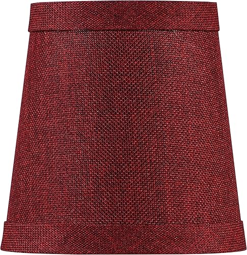 Miniatura 9 de Aspen Creative 32720-6 - Lámpara de araña imperio con tapa dura, 3 pulgadas parte superior inferior x 4 pulgadas de altura inclinada, blanco roto y